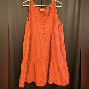 Fall Button Front Dress